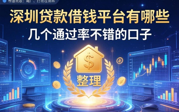 深圳贷款借钱平台有哪些？整理了几个通过率不错的口子