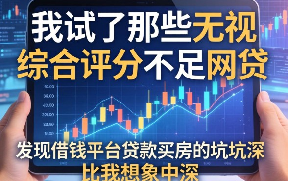 我试了那些无视综合评分不足的网贷，发现借钱平台贷款买房的坑比我想象中深