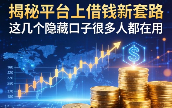 揭秘平台上借钱的新套路，这几个隐藏口子很多人都在用