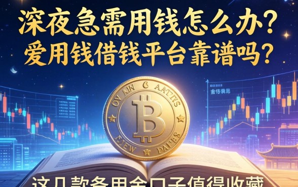 深夜急需用钱怎么办？爱用钱借钱平台靠谱吗？这几款备用金口子值得收藏