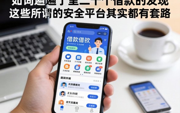 我翻遍了手机里二十个借款软件，发现这些所谓的安全平台其实都有套路