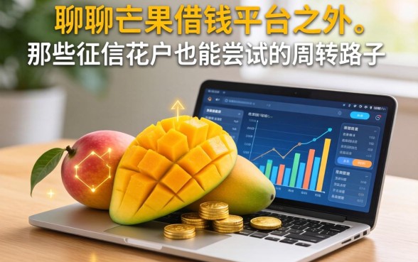 聊聊芒果借钱平台之外，那些征信花户也能尝试的周转路子
