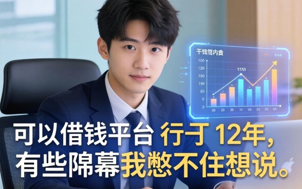 青年可以借钱平台：这行干了12年，有些内幕我憋不住想说