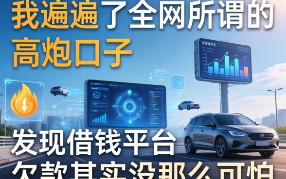 我翻遍了全网所谓的高炮口子，发现借钱平台欠款其实没那么可怕