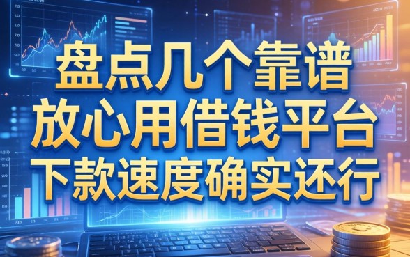 盘点几个靠谱的放心用借钱平台，下款速度确实还行