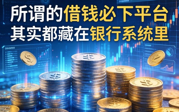所谓的借钱必下平台，其实都藏在银行系统里