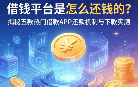 借钱平台是怎么还钱的？揭秘五款热门借款APP的还款机制与下款实测
