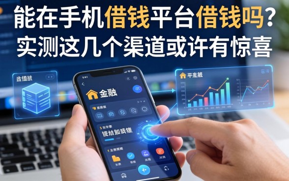 能在手机借钱平台借钱吗？实测这几个渠道或许有惊喜