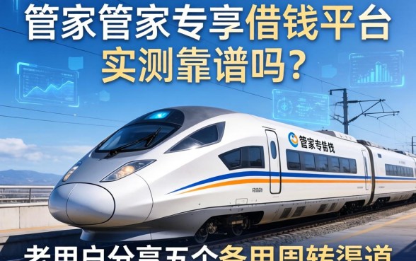高铁管家专享借钱平台实测靠谱吗？老用户分享五个备用周转渠道