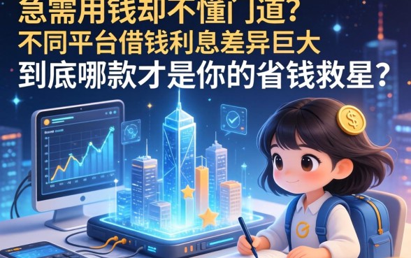 急需用钱却不懂门道？不同平台借钱利息差异巨大，到底哪款才是你的省钱救星？
