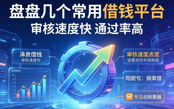 盘点几个常用借钱的平台，审核速度快通过率高