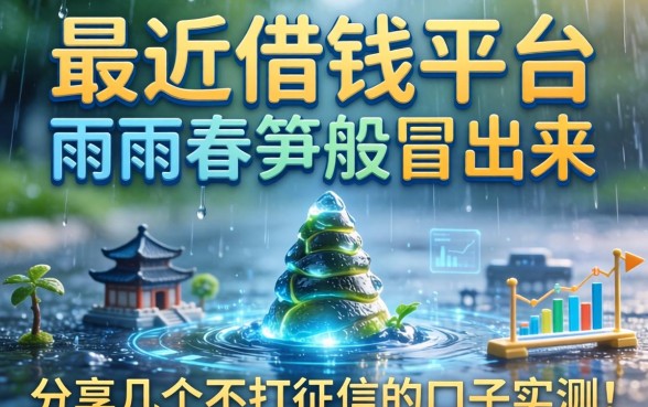 最近借钱平台雨后春笋般冒出来，分享几个不打征信的口子实测