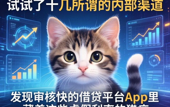 我试了十几个所谓的内部渠道，发现审核快的借钱平台app里藏着这些虚假利率的猫腻