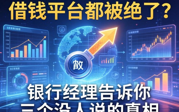 借钱平台都被拒了?银行经理告诉你三个没人说的真相