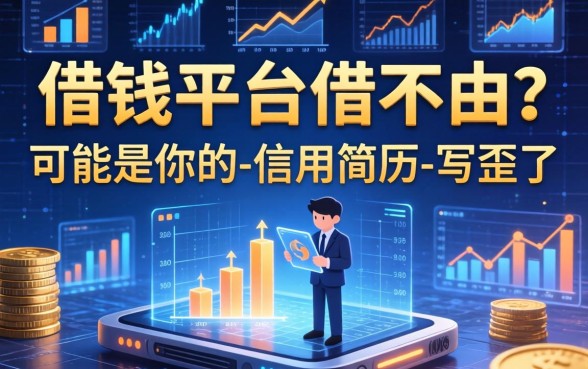 借钱平台借不来？可能是你的-信用简历-写歪了