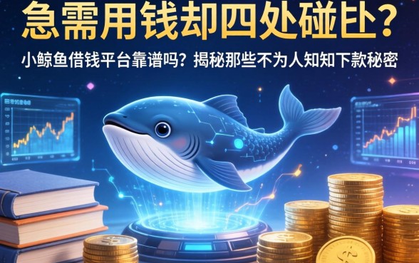 急需用钱却四处碰壁？小鲸鱼借钱平台靠谱吗？揭秘那些不为人知的下款秘密