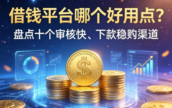 借钱平台哪个好用点？盘点十个审核快、下款稳的渠道