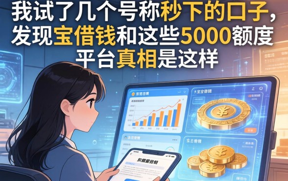 我试了几个号称秒下的口子，发现宝借钱和这些5000额度平台真相是这样