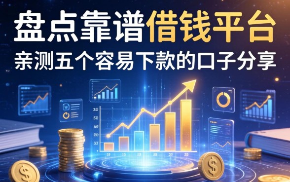 盘点靠谱的借钱平台，亲测五个容易下款的口子分享