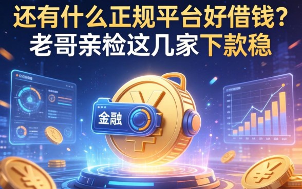 还有什么正规平台好借钱？老哥亲测这几家下款稳