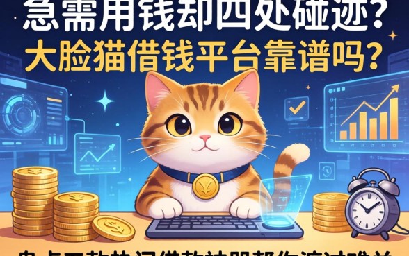 急需用钱却四处碰壁？大脸猫借钱平台靠谱吗？盘点五款热门借款神器帮你渡过难关