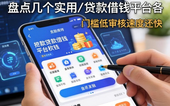盘点几个实用的贷款借钱平台软件，门槛低审核速度还快