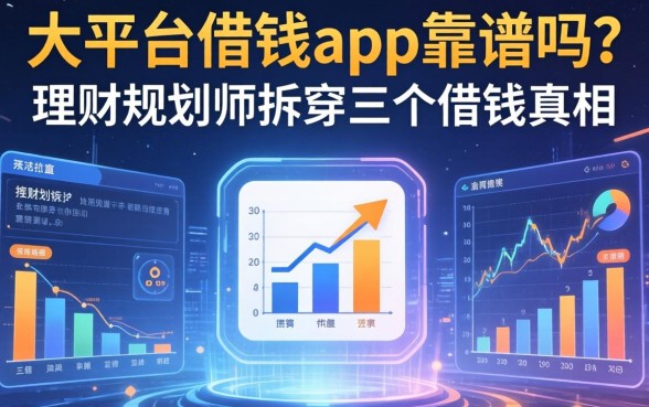 大平台借钱app靠谱吗？理财规划师拆穿三个借钱真相