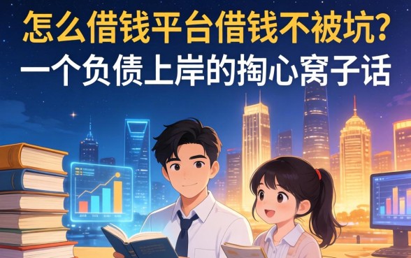 怎么在借钱平台借钱不被坑？一个负债上岸者的掏心窝子话