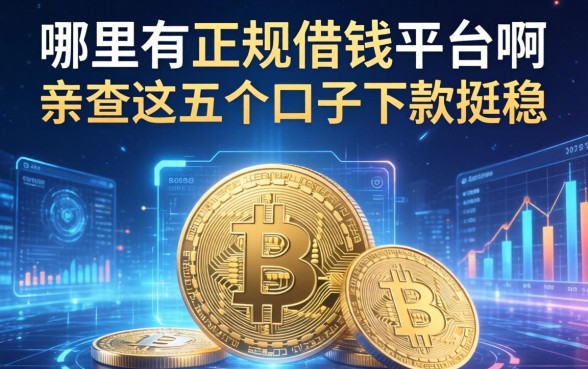 哪里有正规的借钱平台啊，亲测这五个口子下款挺稳