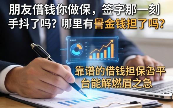朋友借钱你做保，签字那一刻手抖了吗？哪里有靠谱的借钱担保的平台能解燃眉之急？