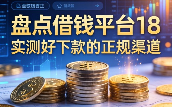 盘点借钱平台18：实测好下款的正规渠道