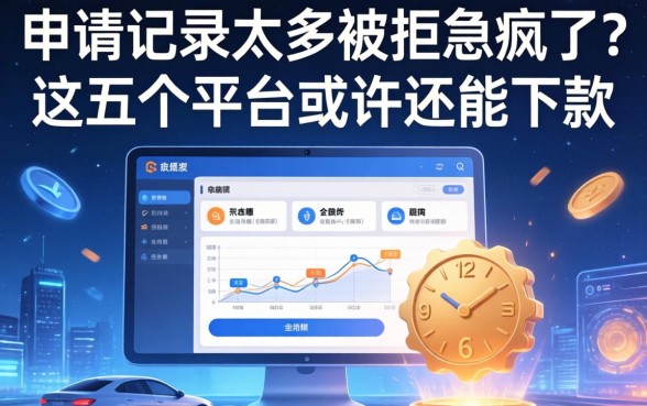 申请记录太多被拒急疯了？这五个平台或许还能下款