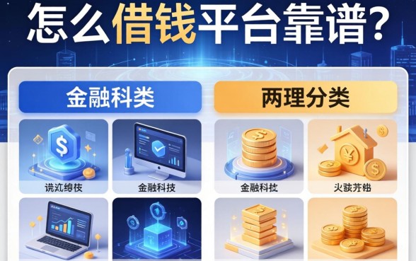 怎么借钱平台靠谱？整理了两个分类供参考
