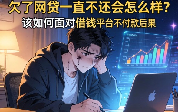 欠了网贷一直不还会怎么样？深夜崩溃的年轻人，该如何面对借钱平台不还款的后果？