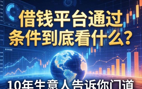 借钱平台通过条件到底看什么？10年生意人告诉你门道