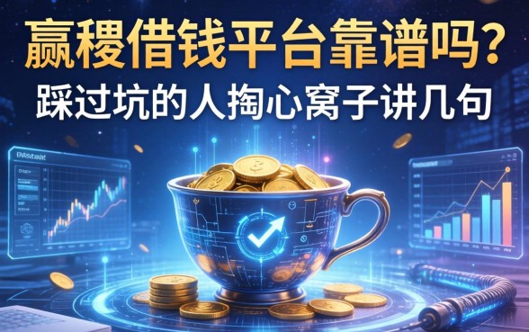 赢稷借钱平台靠谱吗？一个踩过坑的人掏心窝子讲几句