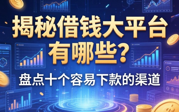 揭秘借钱大平台有哪些？盘点十个容易下款的渠道
