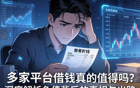 深夜盯着账单发愁？在多家平台借钱真的值得吗？深度解析负债背后的真相与出路