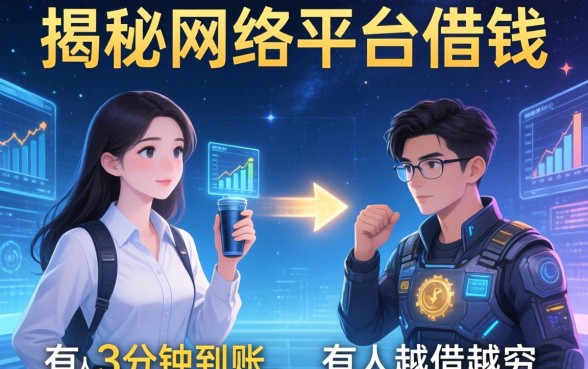 揭秘网络平台借钱过程：有人3分钟到账，有人越借越穷