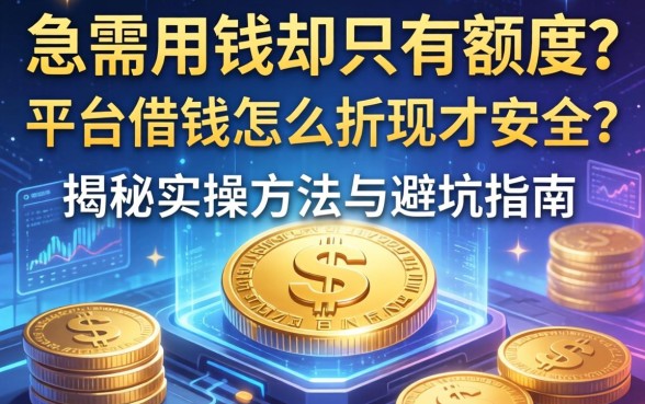 急需用钱却只有额度？平台借钱怎么折现才安全？揭秘实操方法与避坑指南