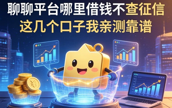 聊聊平台哪里借钱不查征信，这几个口子我亲测靠谱