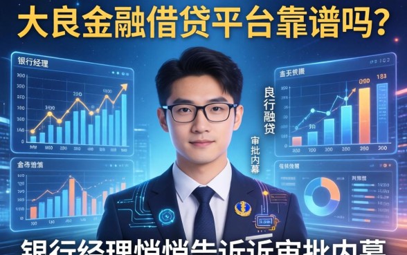 大良金融借钱平台靠谱吗？银行经理悄悄告诉你审批内幕