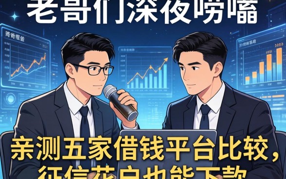 老哥们深夜唠嗑：亲测五家借钱平台比较，征信花户也能下款