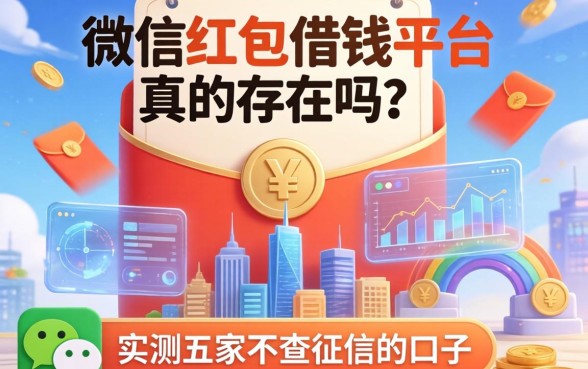 微信红包借钱平台真的存在吗？实测五家不查征信的口子