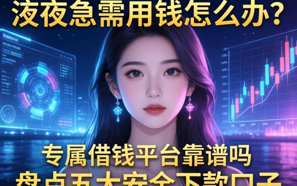深夜急需用钱怎么办？女性专属借钱平台靠谱吗？盘点五大安全下款口子