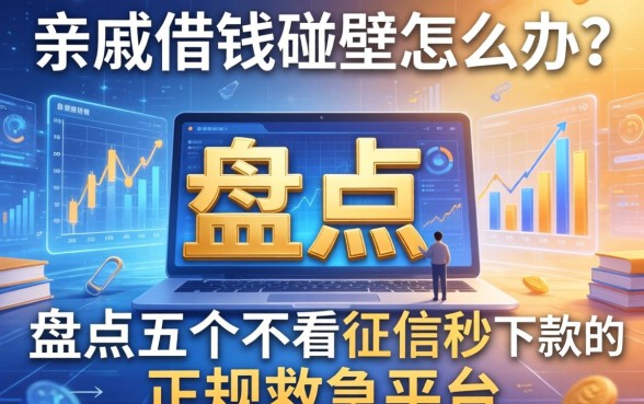 亲戚借钱碰壁怎么办？盘点五个不看征信秒下款的正规救急平台