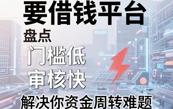 盘点五个要借钱平台，门槛低审核快，解决你的资金周转难题
