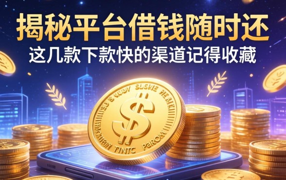 揭秘平台借钱随时还，这几款下款快的渠道记得收藏