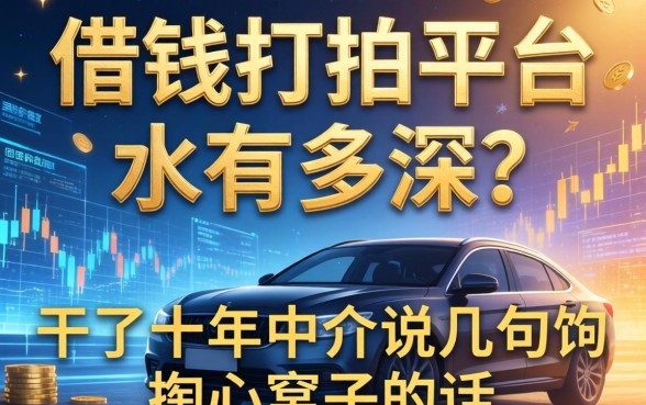 借钱打赏平台的水有多深？干了十年中介说几句掏心窝子的话