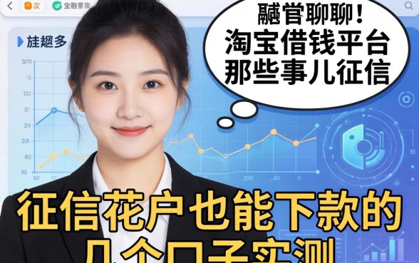 聊聊某宝借钱平台那些事儿：征信花户也能下款的几个口子实测